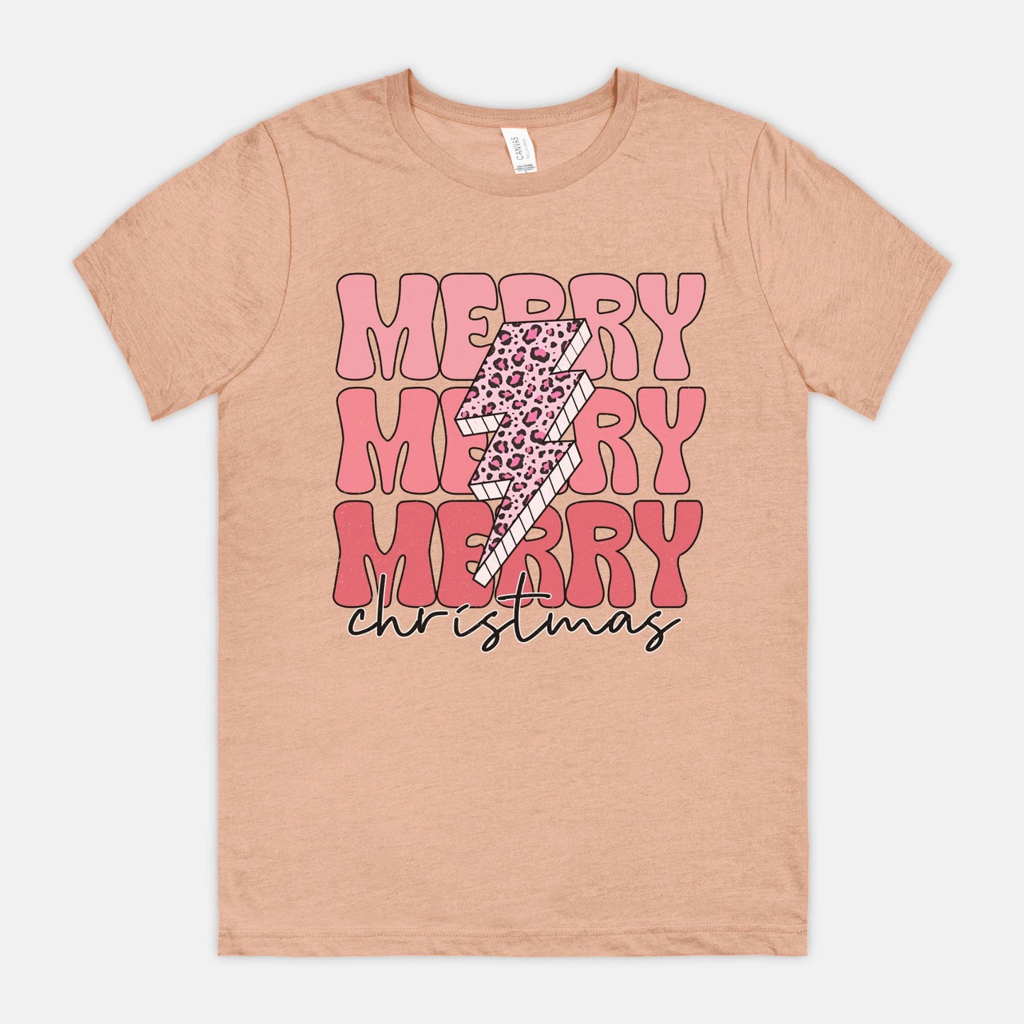 Lightning Bolt Merry Christmas Tee