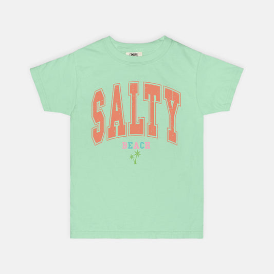 Salty Beach Youth Comfort Color Tee