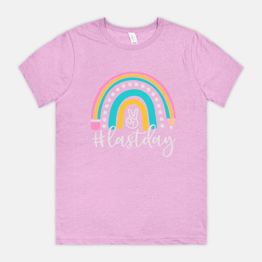 Last Day Rainbow Teacher Tee