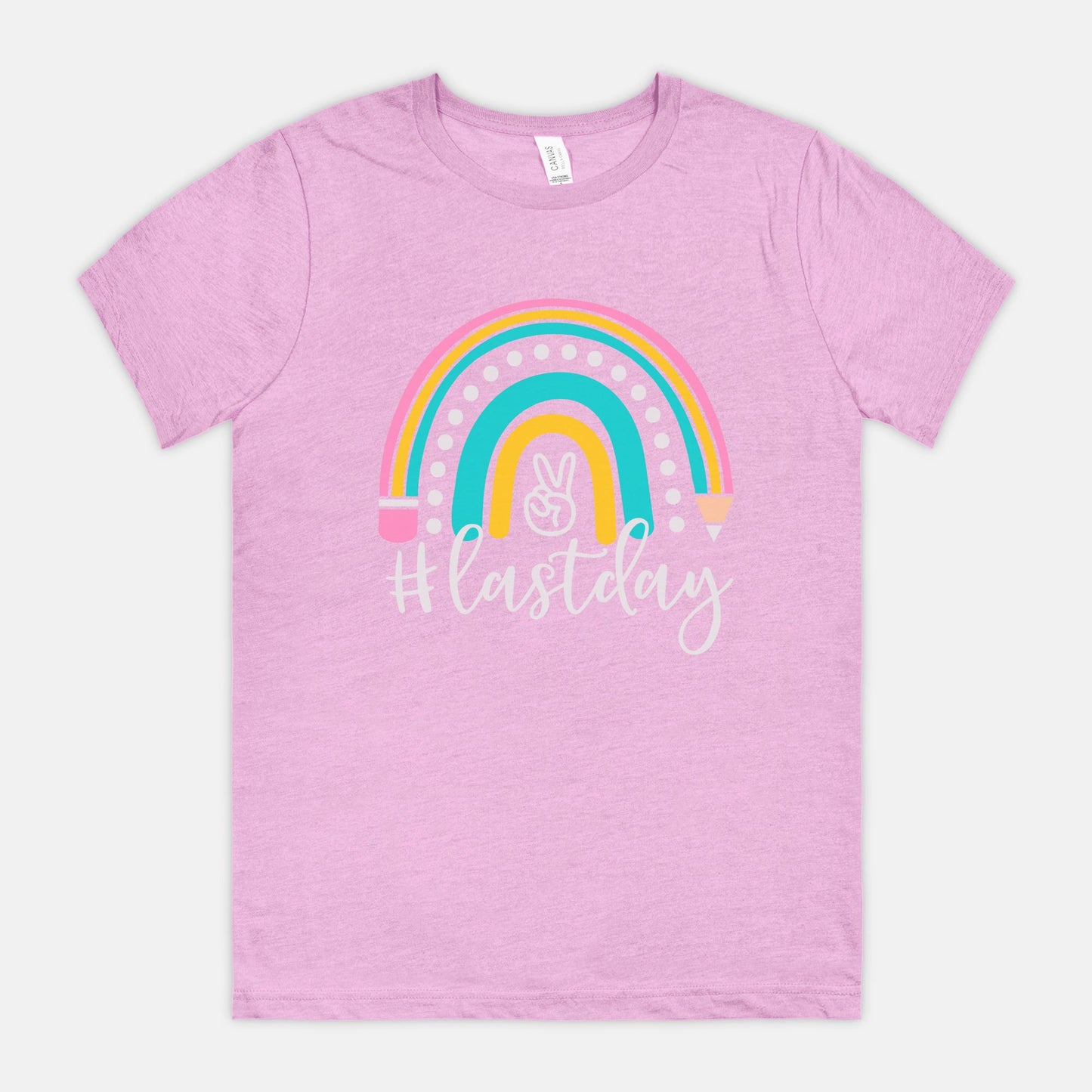 Last Day Rainbow Teacher Tee