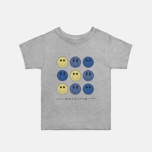 Warriors Smiley Face Toddler Tee