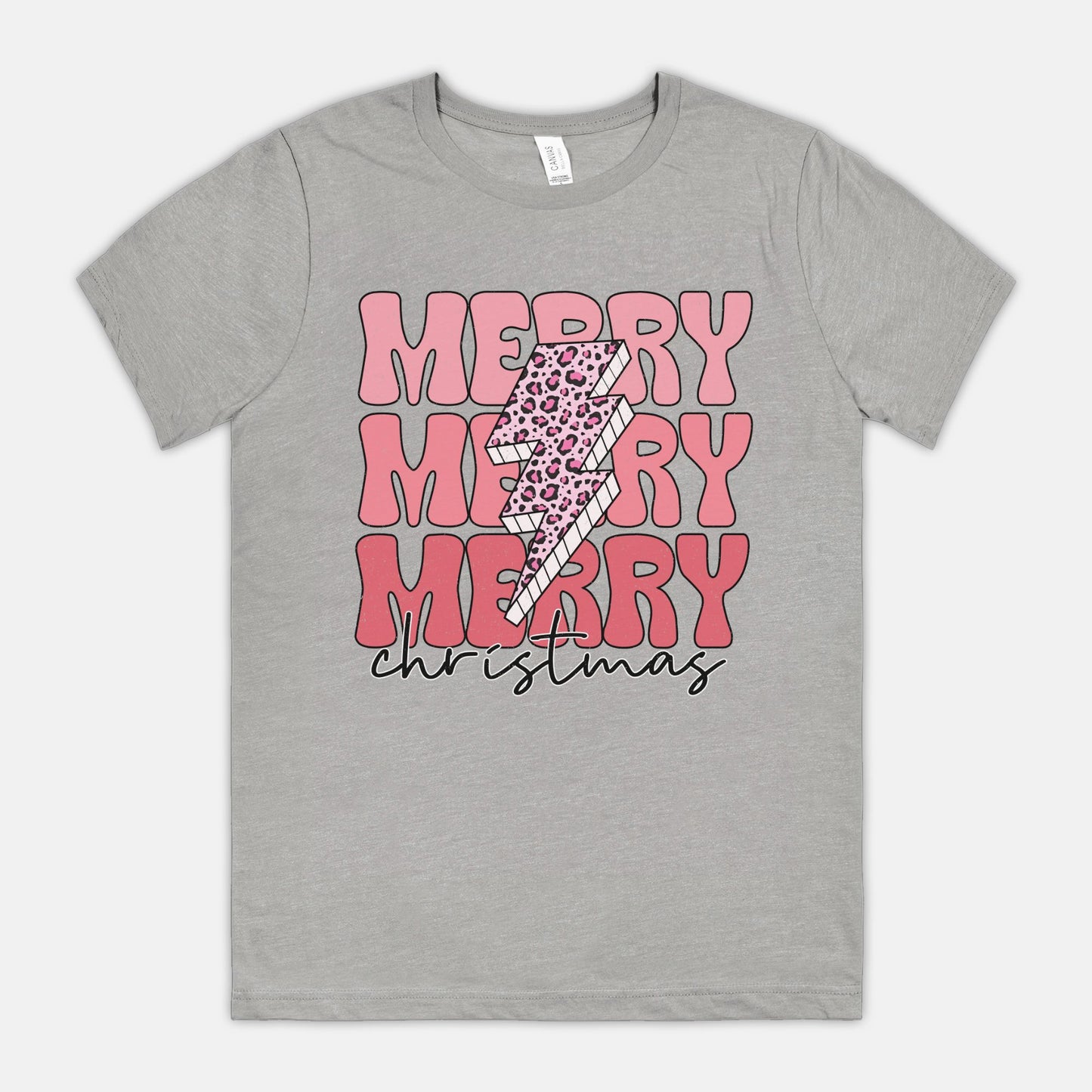 Lightning Bolt Merry Christmas Tee