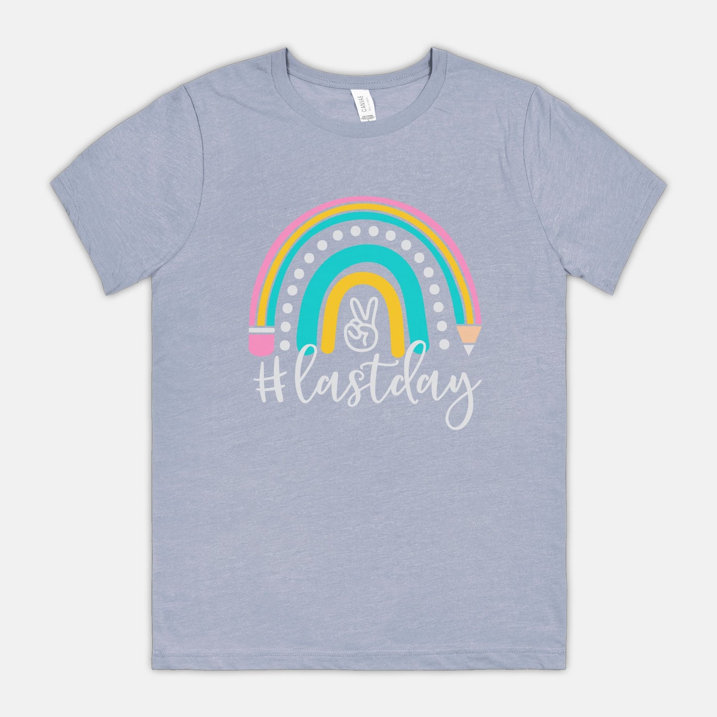 Last Day Rainbow Teacher Tee