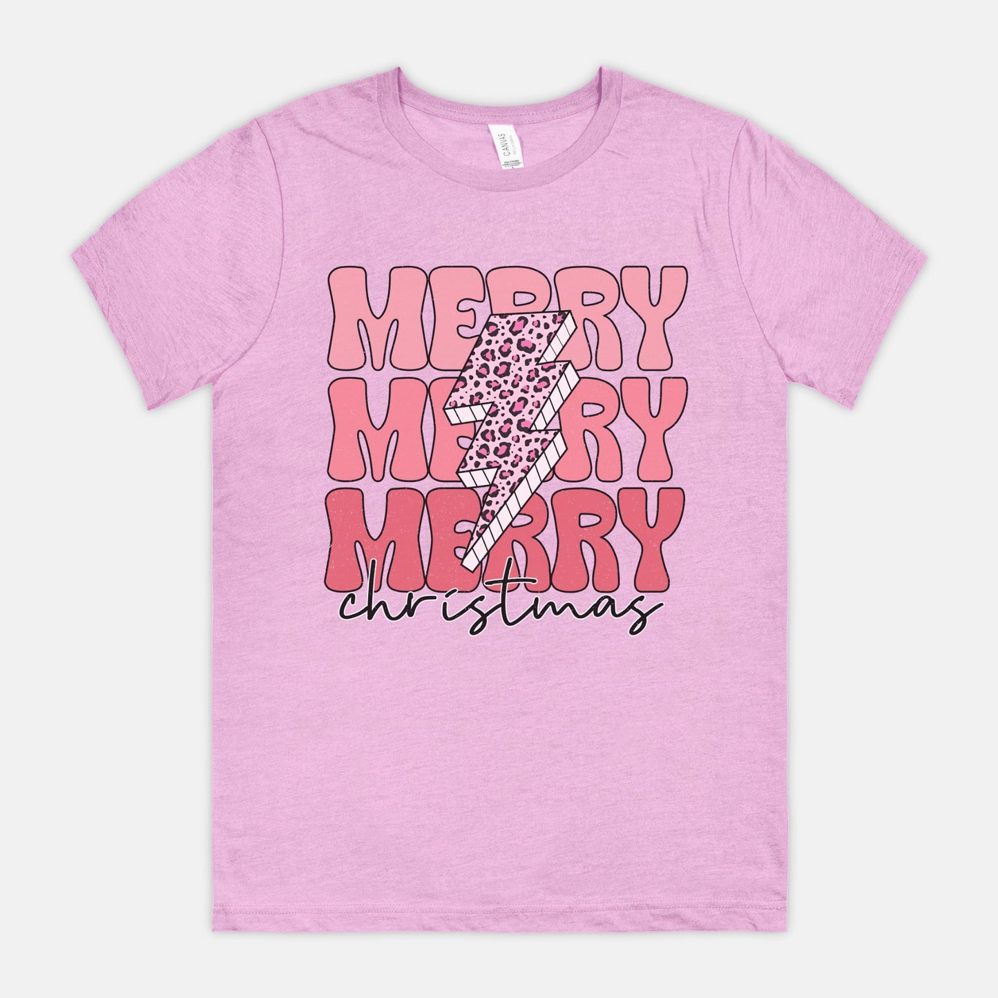 Lightning Bolt Merry Christmas Tee