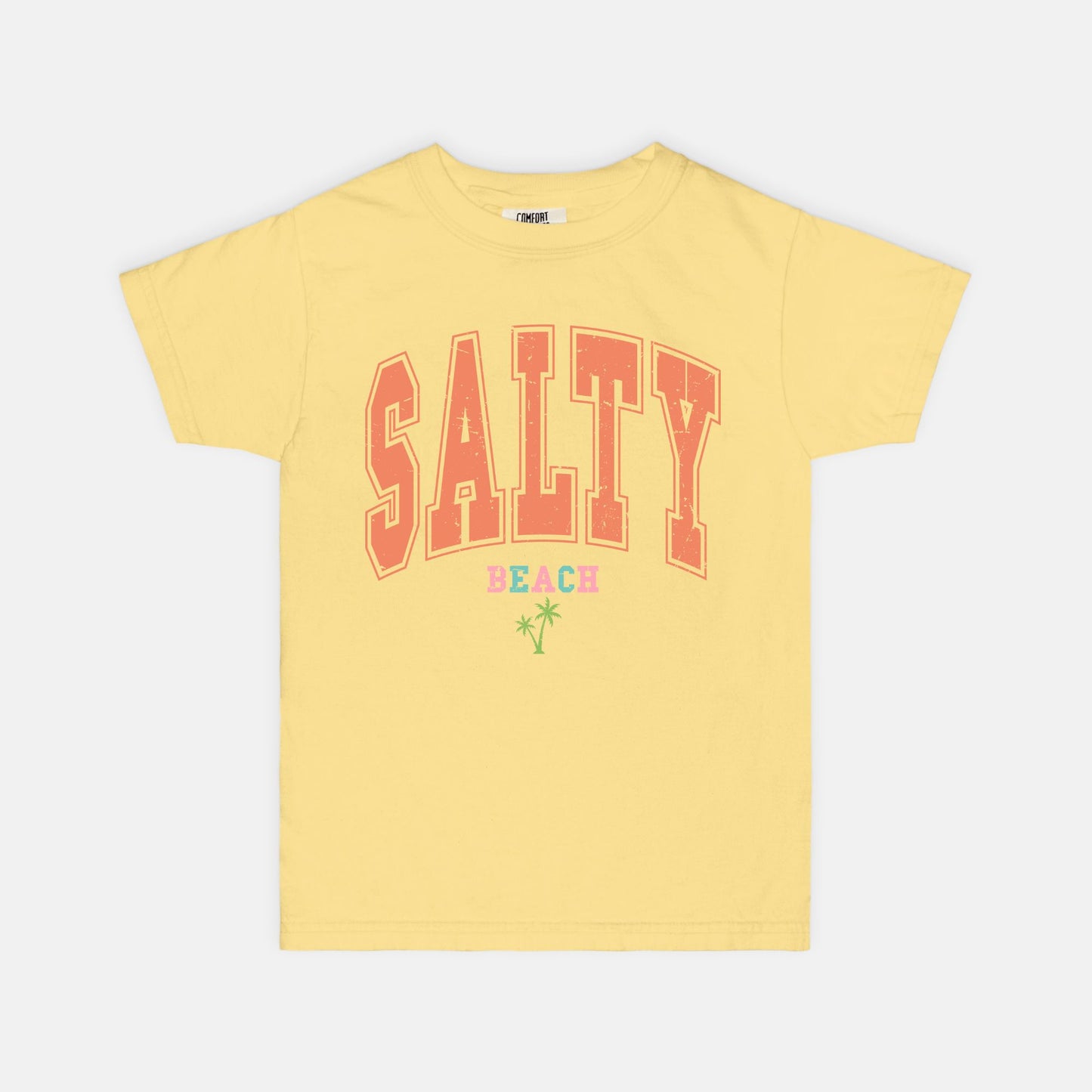 Salty Beach Youth Comfort Color Tee