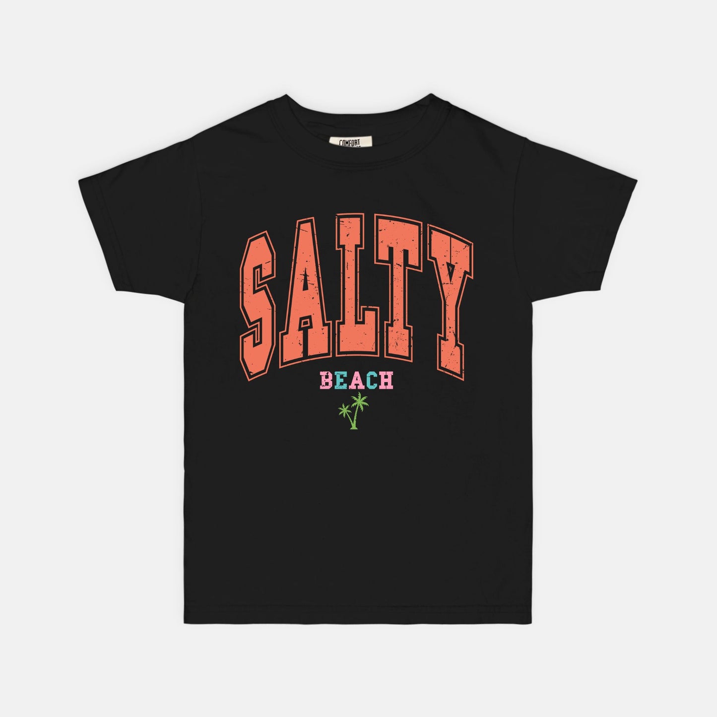 Salty Beach Youth Comfort Color Tee