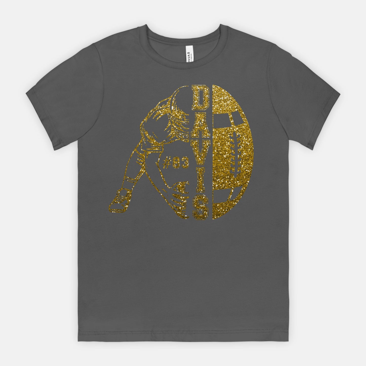 FB Player - Davis #83 (Gold Glitter) - Design 2