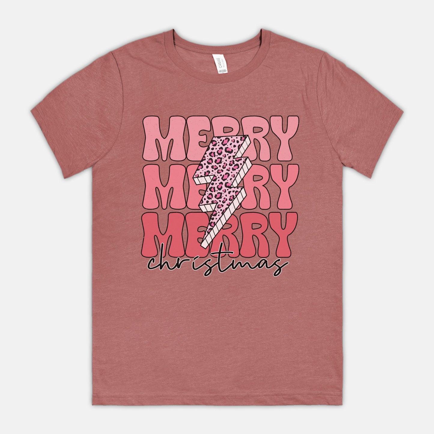 Lightning Bolt Merry Christmas Tee