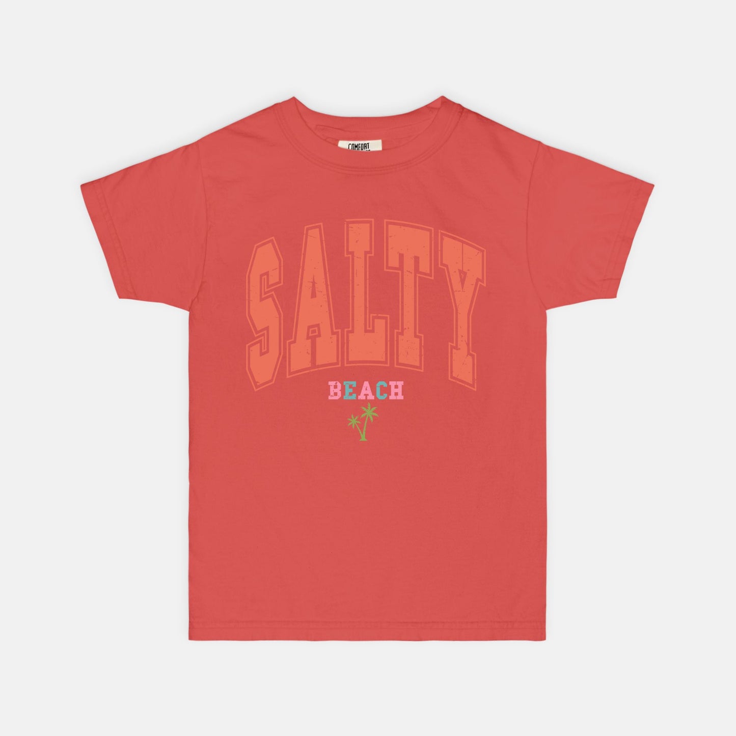 Salty Beach Youth Comfort Color Tee