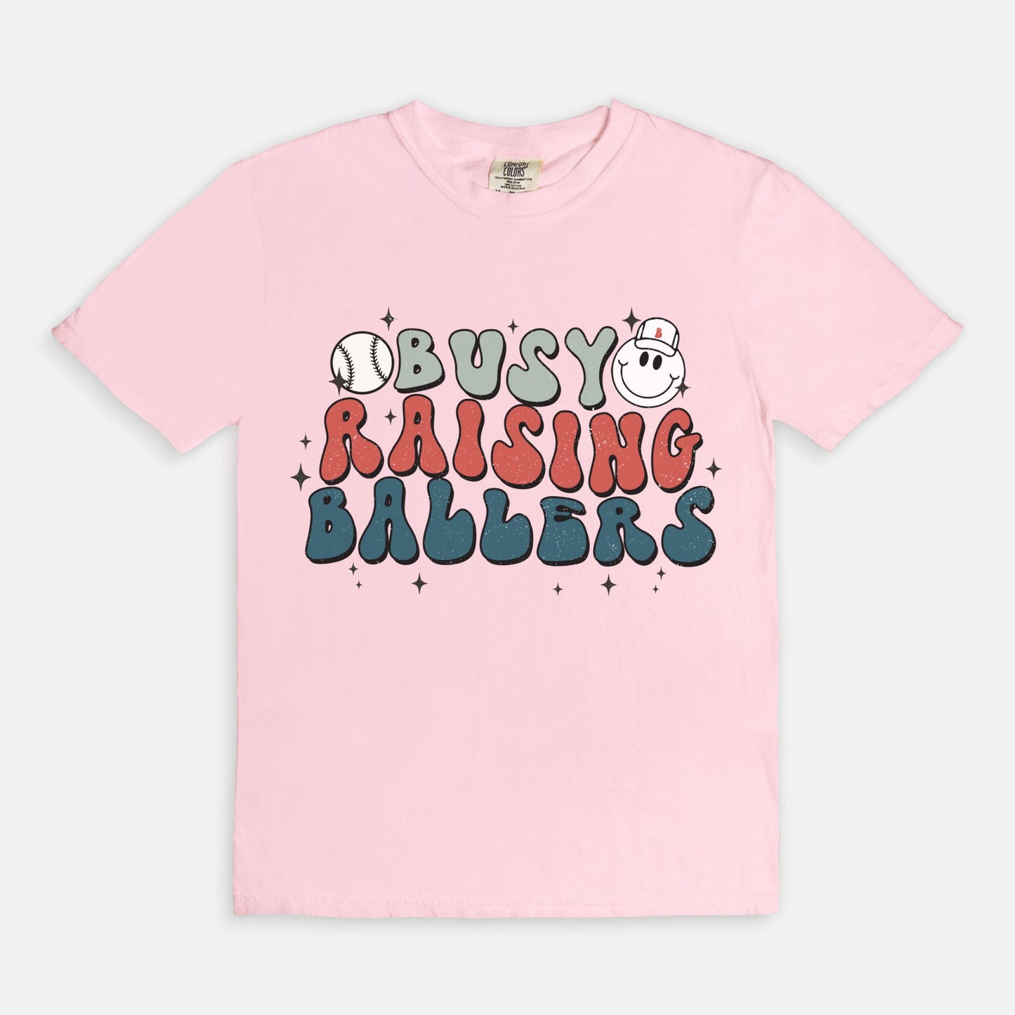 Busy Raising Ballers Comfort Color Tee