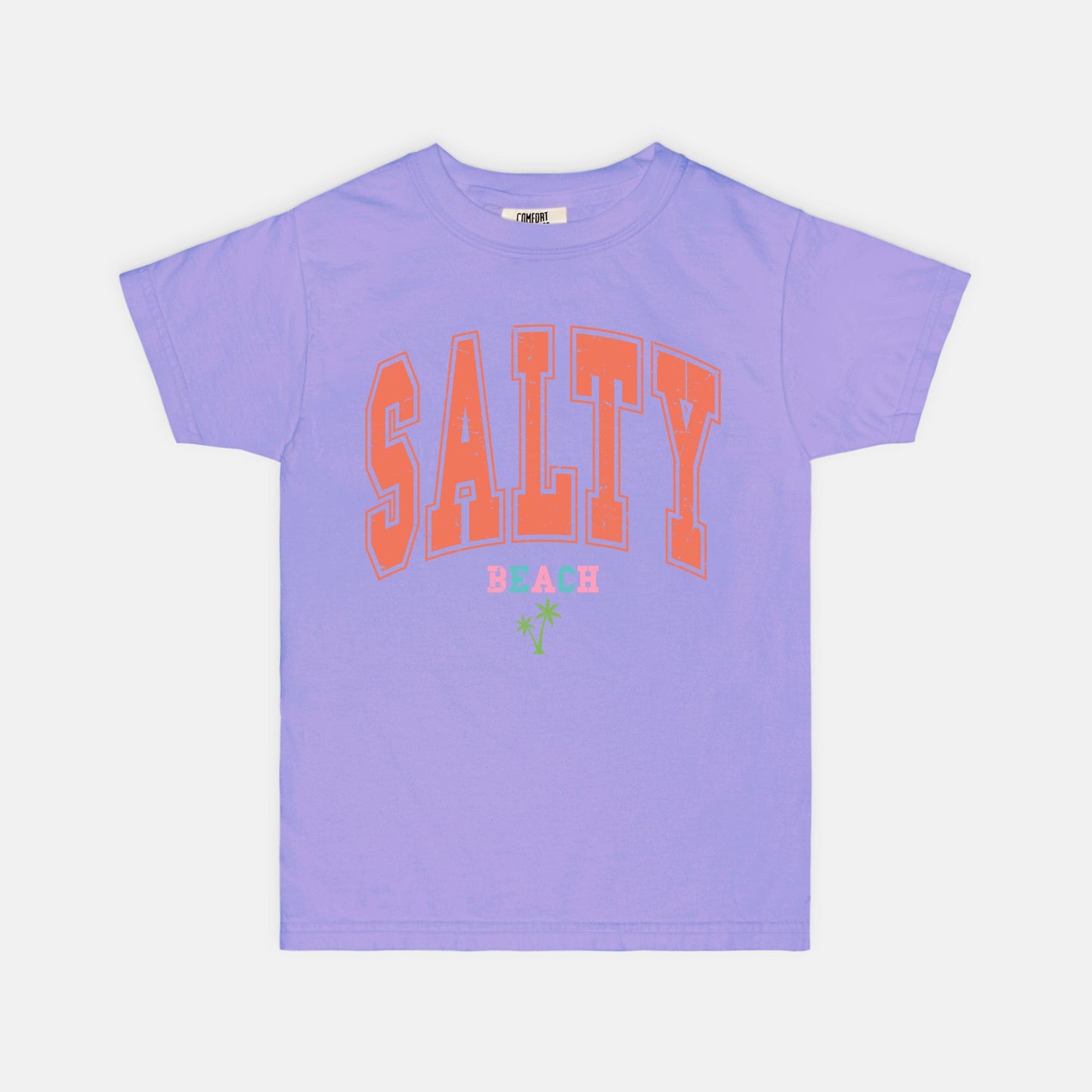 Salty Beach Youth Comfort Color Tee