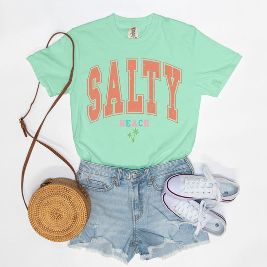 Salty Beach Comfort Color Tee