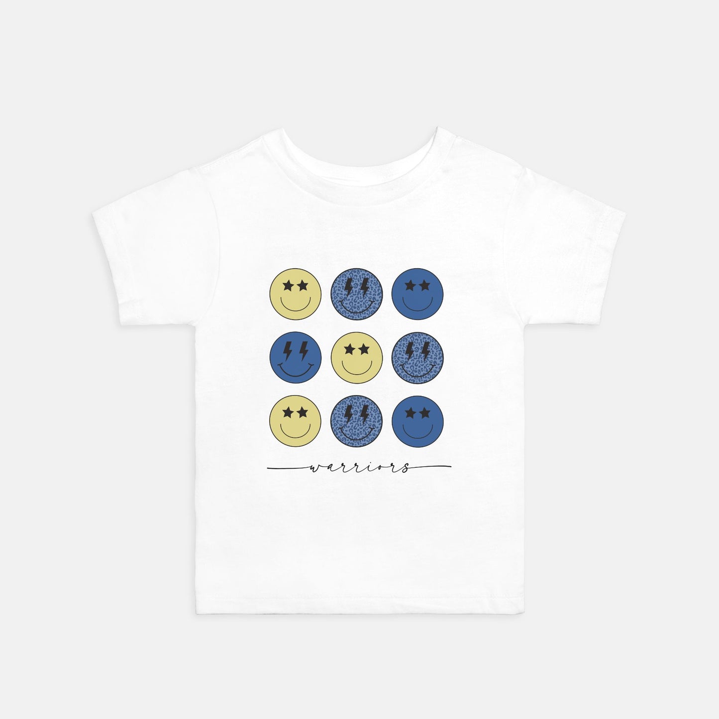 Warriors Smiley Face Toddler Tee