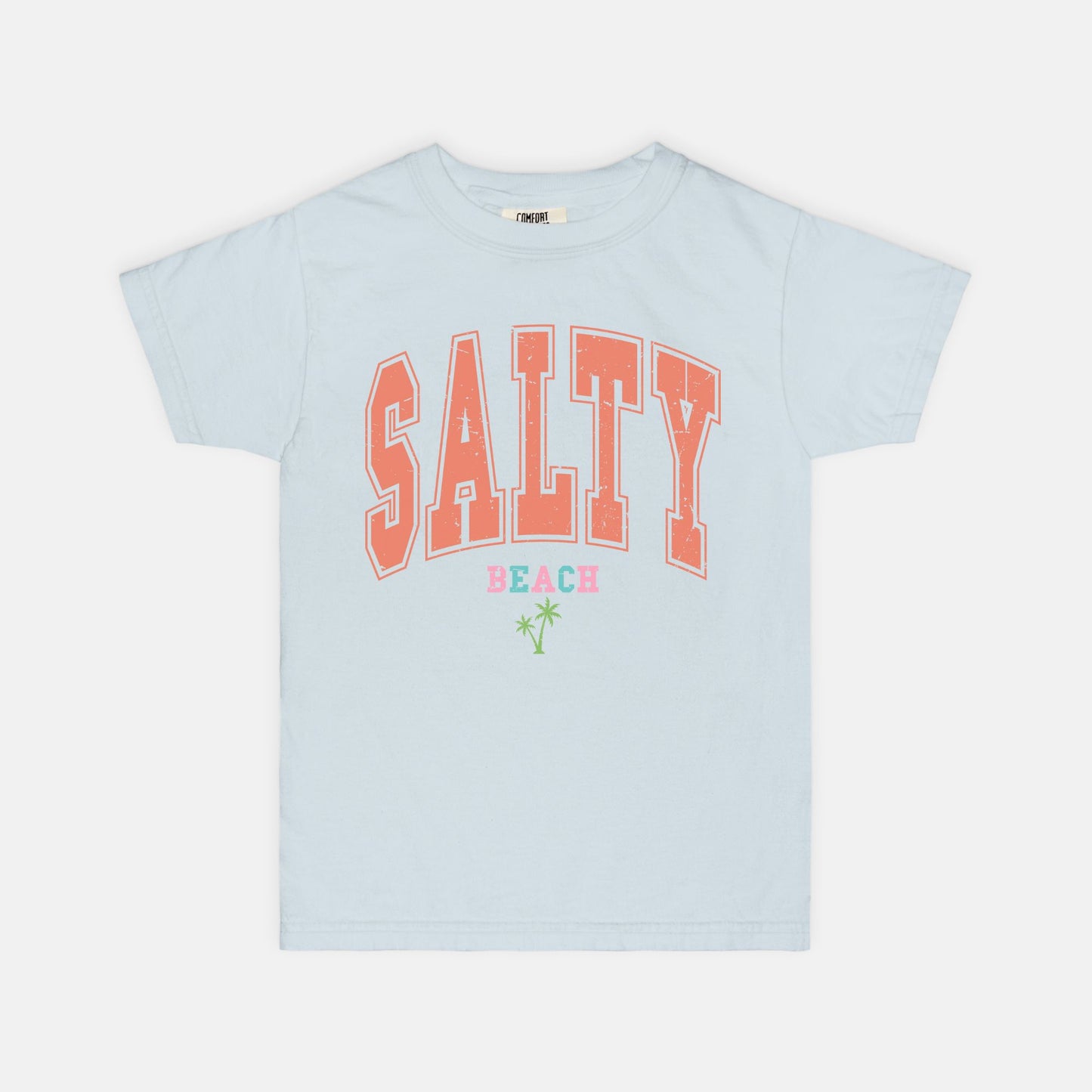 Salty Beach Youth Comfort Color Tee