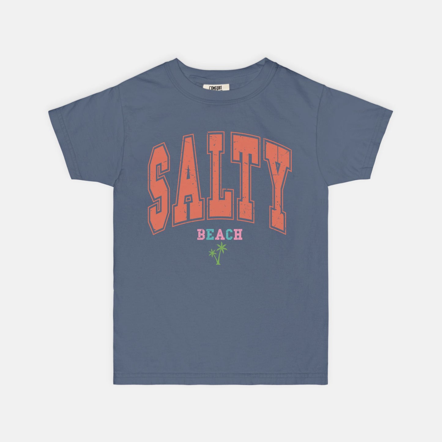 Salty Beach Youth Comfort Color Tee