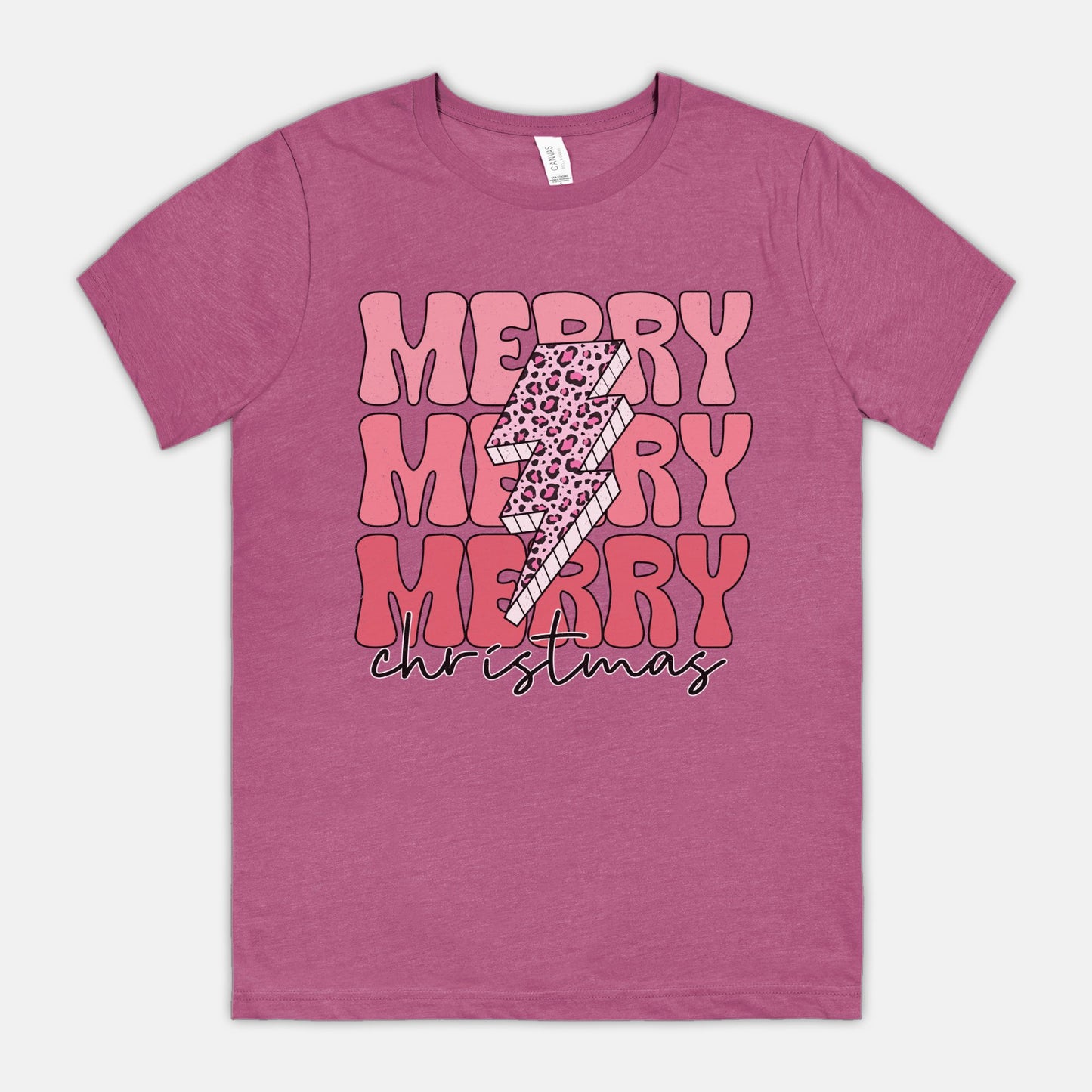 Lightning Bolt Merry Christmas Tee