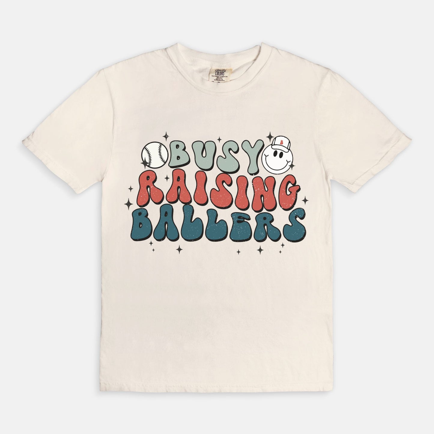 Busy Raising Ballers Comfort Color Tee