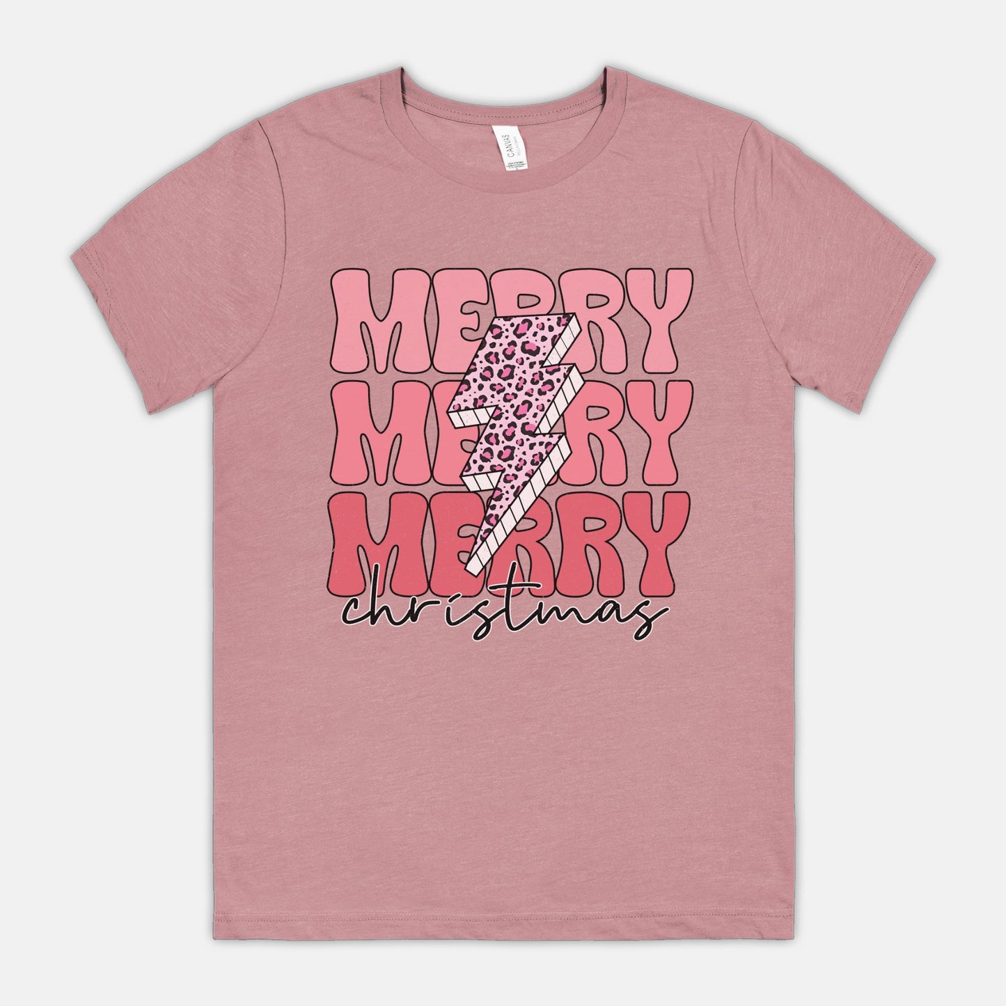 Lightning Bolt Merry Christmas Tee